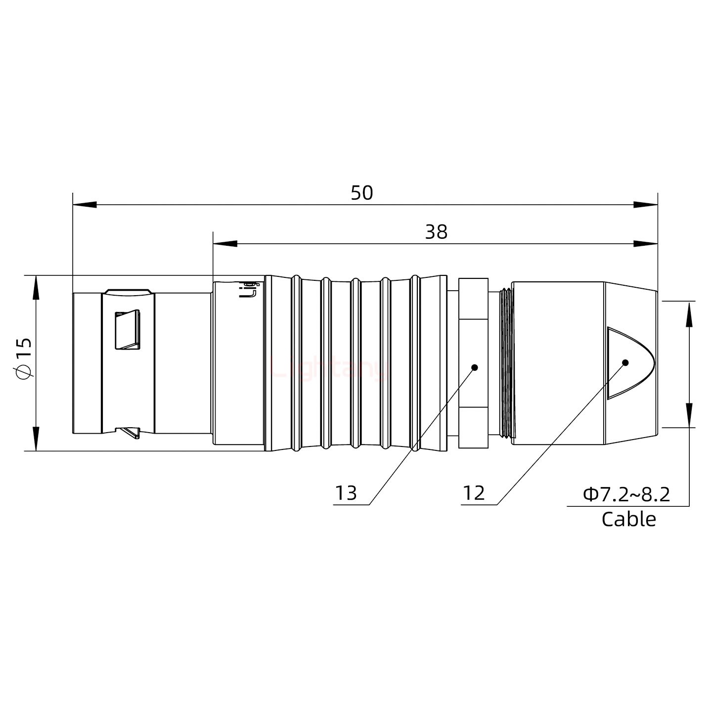 FGG.2B.002.CLAD82直式插頭