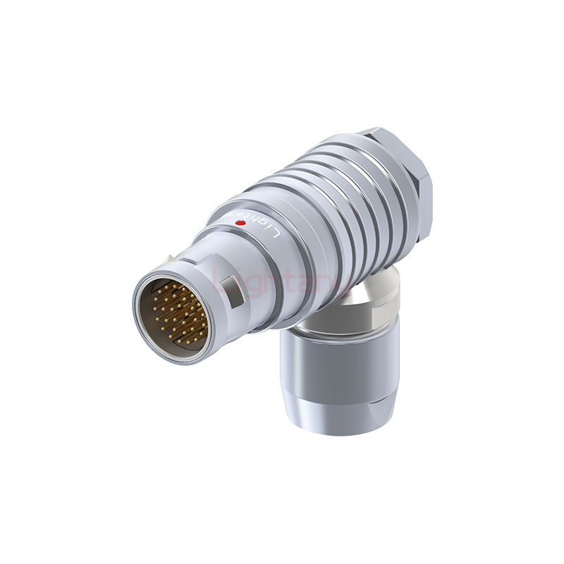 FHG.2B.032.CLAD62推拉自鎖彎式插頭