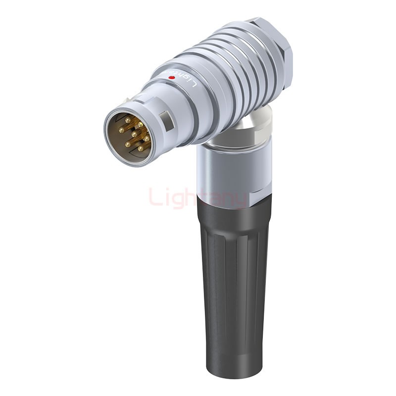 FHG.2B.007.CLAD92Z推拉自鎖帶護套彎式插頭