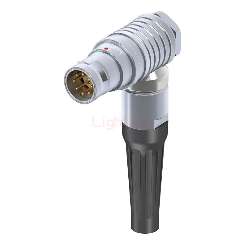 FHG.2B.008.CLAD72Z推拉自鎖帶護套彎式插頭