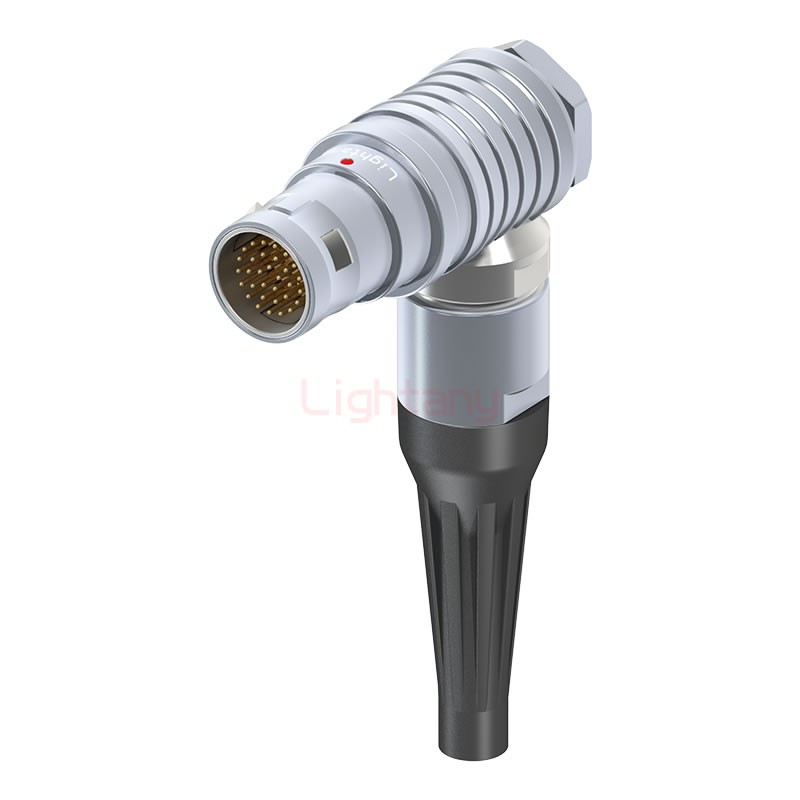 FHG.2B.032.CLAM31Z推拉自鎖帶護套彎式插頭