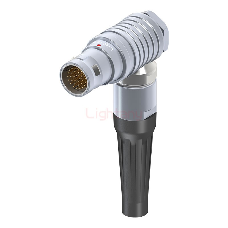 FHG.2B.032.CLAD72Z推拉自鎖帶護套彎式插頭