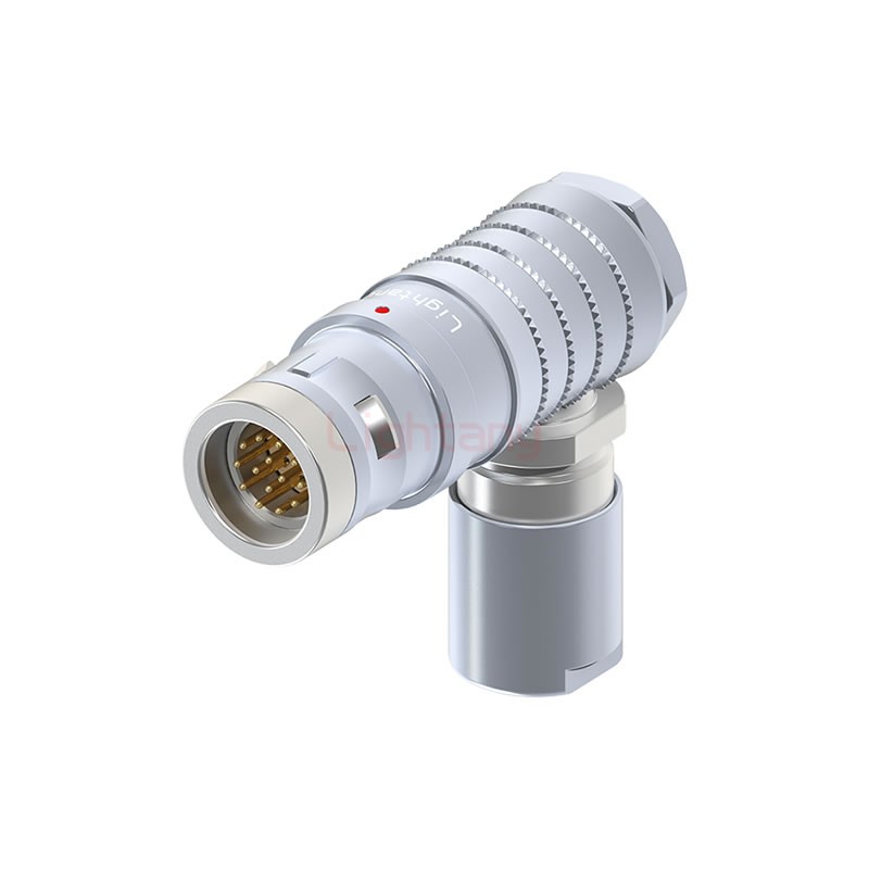 FHG.2K.014.CLAC80推拉自鎖彎式插頭