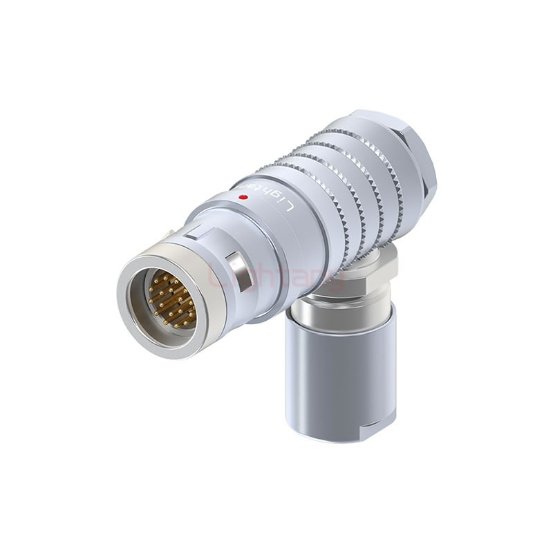 FHG.2K.018.CLAC20推拉自鎖彎式插頭